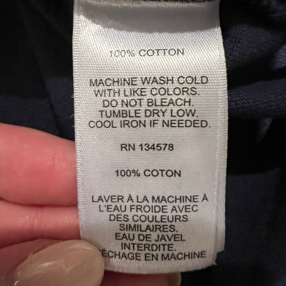 Vineyard Vines Men's Navy Blue T-Shirt, preppy, XL, pocket, EUC, casual - Picture 3 of 5